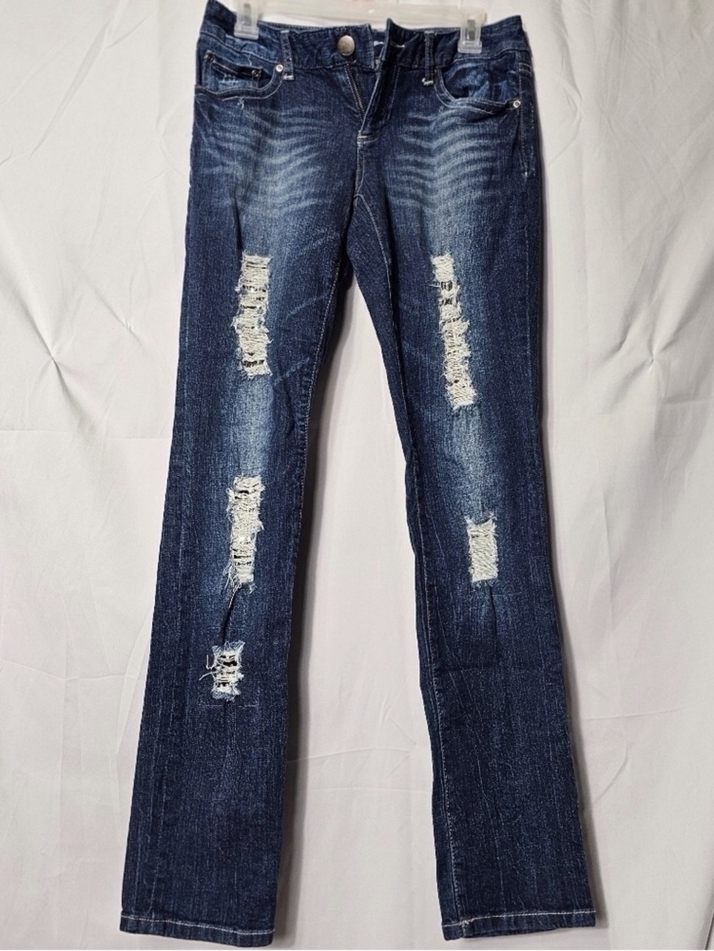 Dark Blue Distressed Women’s Jeans